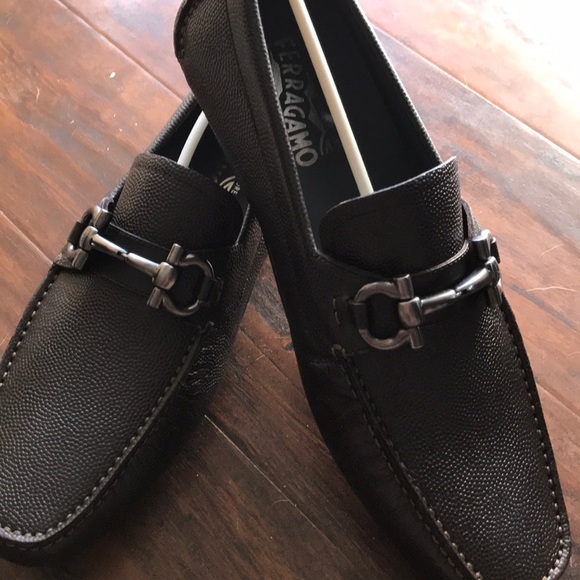 Salvatore Ferragamo brown pebble parigi loafers - Picture 1 of 3
